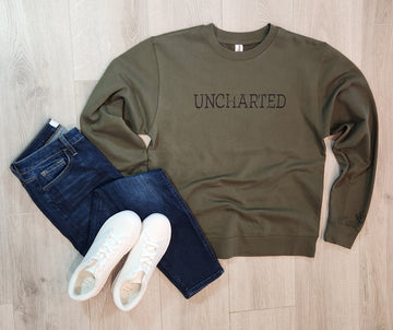 Uncharted Army Midweight Crewneck