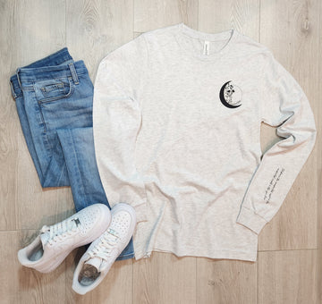 Embrace the Unexpected Luna Blossom Ash Long Sleeve Tee