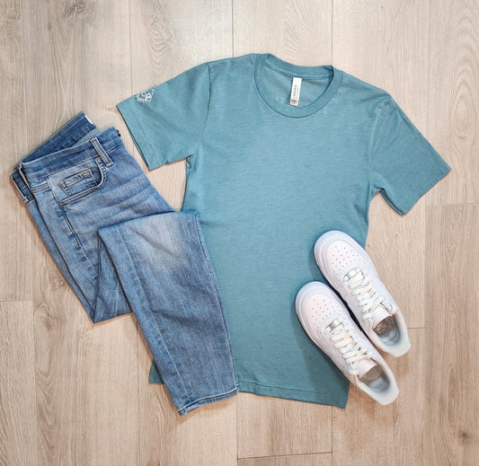 Future Uncharted Heather Blue Lagoon Tee