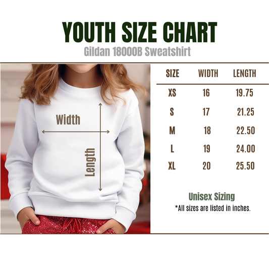 YOUTH Palestine Boy White Crewneck