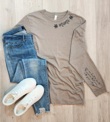 Autism Mama Heather Stone Long Sleeve Tee