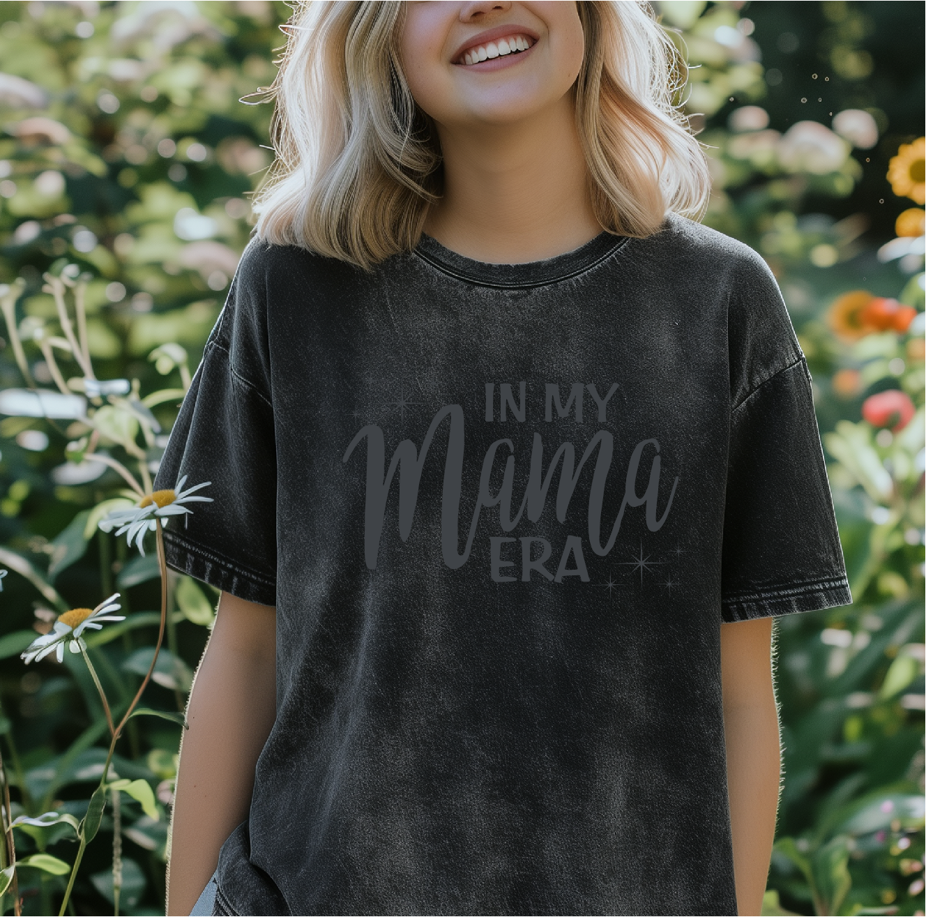 In My Mama Era Mineral Wash Tee