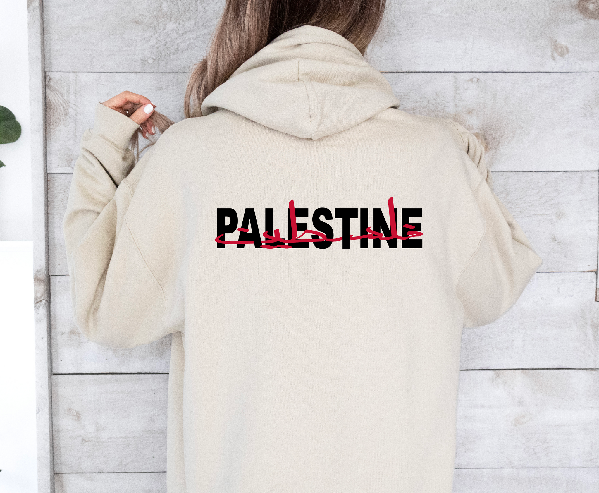 Palestine + Arabic Calligraphy Hoodie